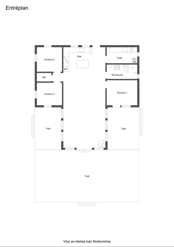 Planlösning huvudbyggnad